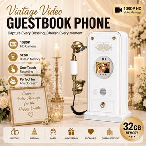 Libro <span class=keywords><strong>de</strong></span> Visitas con Video Estilo Antiguo a Precio Económico - Cámara <span class=keywords><strong>de</strong></span> Teléfono <span class=keywords><strong>de</strong></span> Pared Antigua con Video y Grabación <span class=keywords><strong>de</strong></span> Teléfono para Bodas y Cabinas <span class=keywords><strong>de</strong></span> Fotos - Product Image 1