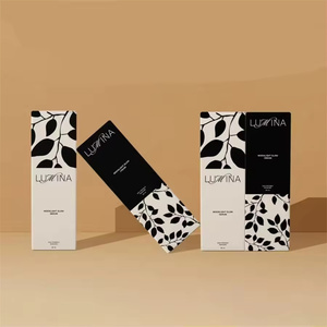 Nhỏ hình chữ nhật gấp bao bì mỹ phẩm carton cho chăm sóc da cho khuôn mặt kem thủy tinh chai nhựa lưu trữ sơn móng tay dầu - Product Image 1