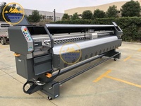240sqm/h 3,2 m/10ft de gran formato Flex Banner de inyección de tinta de impresión solvente máquina con 4/8 Konica 512i la cabeza