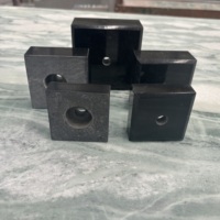 Socle de trophée carré en marbre noir idéal pour les figurines de modèles de trophées, différentes tailles
