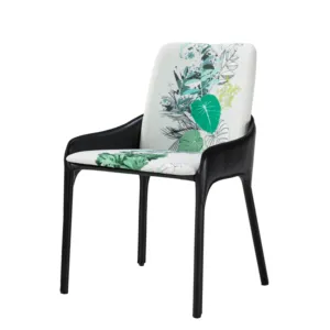 Yumuşak yastık yemek sandalyesi ile japon yeni tasarım lüks eyer ve suni deri ev restoran