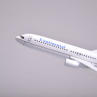 Maquette d'avion en métal 16 cm 1/400 Continental Airlines B737-800, design moderne style vol