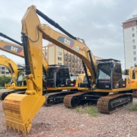 Excavatrice sur chenilles hydraulique d'occasion CAT323D à vendre avec moteur haute puissance de creusement et garantie d'un an incluse
