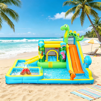 Château gonflable commercial en PVC épais avec toboggan, vente en gros d'usine, pour location de fêtes et aire de jeux intérieure pour enfants