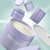 Pot en plastique solide PP de 300 ml avec bouchon à clapet pour masque capillaire
