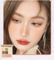 7 couleurs ombre à paupières plaque poudre plaque mat terre couleur maquillage fard à paupières apprêt maquillage Palette gris haute brillance Blush Flash