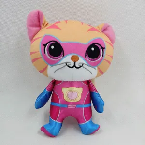 동물 봉제 카와이 고양이 Superkitties 봉제 부드러운 인형 봉제 인형 봉제 장난감 봉제 인형 크리스마스 어린이 장난감 선물