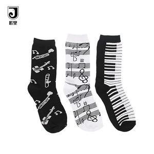 Calzini musicali JL-A947 da uomo <span class=keywords><strong>senza</strong></span> <span class=keywords><strong>calze</strong></span> elastiche a metà polpaccio - Product Image 1