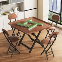 Table de Mahjong empilable, pliable, portable, de style chinois, table à manger de style panneau pour le poker, les échecs, usage domestique