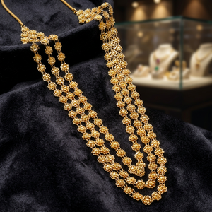 Wholesale Fashion Long Necklaces with Floral Design 14K 18K 24K Gold Plated Brass Jewelry Orthodox Religious Wedding Jewelry - Product Image 3