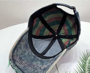 Nouvelle Arrivée 2025 Casquette de Baseball en Denim Arc-en-ciel Effet Vieilli pour Hommes et Femmes, Tendance, Protection Solaire, Chapeau de Sport Délavé - Product Image 5
