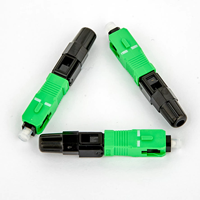 Conectores de Fibra Óptica SC/APC Simplex SM de Ensamblaje Rápido, Precio de Fábrica, para Redes WiFi Interiores, 1 Año de Garantía, Marca OEM