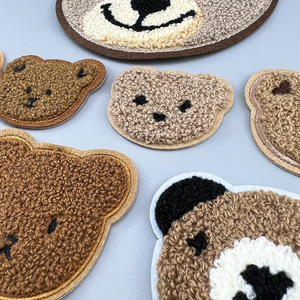 Vente en gros personnalisé Parches De Chenilla Para Planchar De Osos Serviette en chenille brodée au fer à repasser pour ours Patch pour vêtements Chapeau - Product Image 2