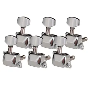 Guitar Tuning Keys Pegs Classic Guitar String Tuning Pegs Machine Heads Tuners Keys Parts 3 Left 3 Right for Chrome Guitar