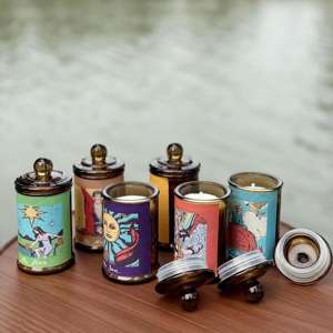 Nouveauté vente en gros de cire de soja faite à la main sans fumée 120g <span class=keywords><strong>bougies</strong></span> aromatiques magiques de tarot fournitures pour <span class=keywords><strong>bougies</strong></span> parfumées de soja - Product Image 4