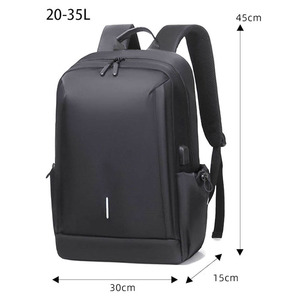 Sac à dos d'affaires pour homme personnalisé, léger, avec charge USB, imperméable, en Oxford, pour les voyages, les loisirs et l'ordinateur - Product Image 4