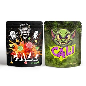 Sacs Mylar personnalisés anti-odeur 3,5g 7g 14g 28g pour emballage de biscuits et bonbons gélifiés Cali Pack 1 oz - Product Image 5