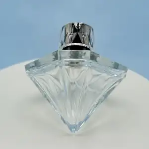 70ml 50ml Large Glass Perfume Bottle Custom Logo Spray Bottle Diamond Shaped Perfume Glass Bottle With Box