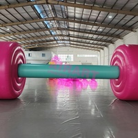 Haltères gonflables pour la décoration de scènes gonflables, haltères de gymnastique gonflables pour la décoration de courses