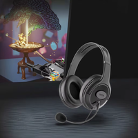 OMFOX Qualcomm Ear-hung Gaming Headset, Plug & Play, ENC Noise Cancelling, Multi-scene, Logo Kustom, Nyaman