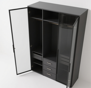 Armoire <span class=keywords><strong>à</strong></span> montage facile : Rangement robuste et moderne pour <span class=keywords><strong>chambre</strong></span> et logements locatifs - Product Image 4