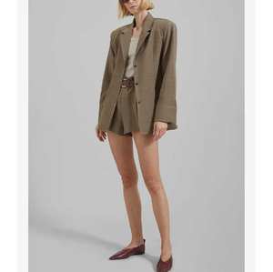 Chaqueta de Traje Holgada de Longitud Media, Estilo <span class=keywords><strong>Retro</strong></span> Francés, con Botones Cruzados, Color Sólido, Versátil, para Mujer, Otoño 2024, Bettergirl - Product Image 2