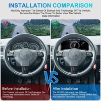 Écran virtuel 12,3 pouces pour Opel Astra 2004-2010, nouvelle mise à niveau, autoradio, nouveau design, système Linux, lecteur DVD de voiture