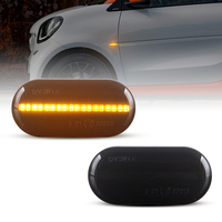 Accessoires de voiture à lentille orange Marqueur latéral LED pour Benz Smart W453 Renault Clio1Clio2 SEAT