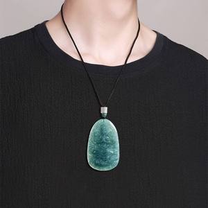 Pendentif en jadéite naturelle bleue, jadéite eau-de-rat, Bodhisattva gardien à mille mains, cadeau UNISEXE avec certificat d'évaluation GY74 - Product Image 4
