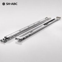 Rail de glissière de précision en acier à section mince pour armoire de serveur, robuste, fonctionnement silencieux et fluide, charge nominale de 51-100 kg pour centre de données