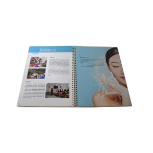 Reliure spirale <span class=keywords><strong>YO</strong></span> couverture personnalisée PVC coque souple UV mat <span class=keywords><strong>Magazine</strong></span> cahier de travail journal imprimé livret perforé - Product Image 2
