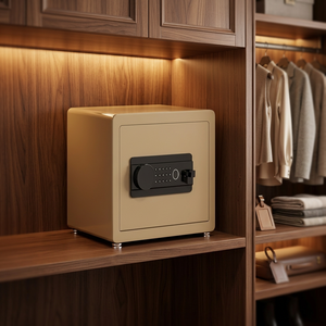 Coffre-fort biométrique intelligent avec lecteur d'empreintes digitales, antivol, résistant au feu, pour objets de valeur - Product Image 1