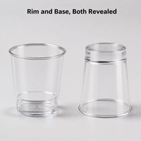 Gobelet jetable 200 ml en PS, en plastique rigide épaissi, pour l'aviation et l'utilisation domestique (eau potable, réception)