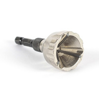 Foret à main d'ébavurage à vis de convoyeur de copeaux multiples facile à utiliser tige hexagonale externe à trois lames pour outil de chanfreinage