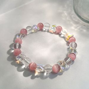 Pulsera de Piedra Natural con Cuentas de Vidrio Coloridas para el Chakra de la Garganta, Etiqueta Blanca para Mayoristas, Servicio de Etiquetado SKU - Product Image 3