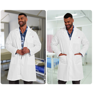 White Coats for Doctor Pharmacy Nurse <strong>Hospital</strong> Beauty Director Dental <strong>University</strong> Laboratory Work Clothes - Product Image 5