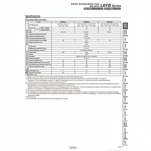 ผลิตภัณฑ์กระบอกสูบ LEFB25T-300-S56N3ระบบนิวเมติกส์ SMC - Product Image 1