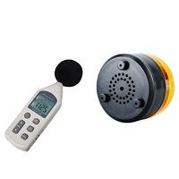 Avertisseur sonore de recul 12V-24V, klaxon d'avertissement, sirène, 6 sons, alarmes de recul, klaxons avec LED rouge pour voiture, bateau, camion