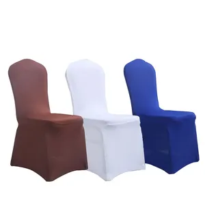 Spandex Chair Covers Nice Quality Elastic Dining Room Wedding Christmas Banquet Party Spandex Pure Color Chair Covers