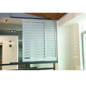 Persiana de aluminio para exteriores, listones de vidrio para jalousie, puertas y ventanas con marco de filipinos, persianas eléctricas automáticas