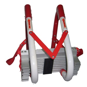 Escalera de Escape Plegable de Aleación de Aluminio de 30 m a Precio Económico, Certificada por la CE, <span class=keywords><strong>Roja</strong></span>, Ecológica, para Bomberos, Rescate de Emergencia - Product Image 3