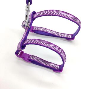 Tali <span class=keywords><strong>Harness</strong></span> kucing XS pola bunga yang indah fitur terpisah dapat disesuaikan untuk hewan peliharaan kecil warna biru ungu untuk anjing juga - Product Image 6