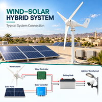 Générateur d'énergie hors réseau 3KW 5KW 220V, éolienne horizontale à trois pales en fibre de verre pour ferme, usine, famille