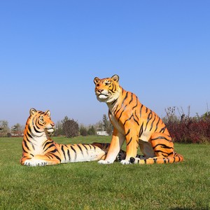 Tốt Nhất Bán Lớn Tiger Bức Tượng Cao Cấp Nhựa Động Vật Điêu Khắc Ngoài Trời Trang Trí Sân Vườn Chủ Đề Trang Trí - Product Image 5