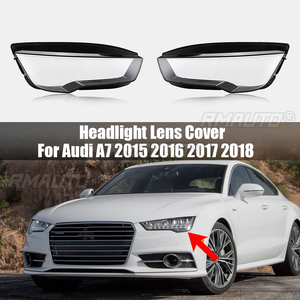 ฝาครอบไฟหน้าสำหรับ Audi A7 ปี 2015 2016 2017 2018  เปลือกไฟหน้าแบบใส  เลนส์ครอบไฟ  อะคริลิก  อุปกรณ์ตกแต่งรถยนต์ - Product Image 1