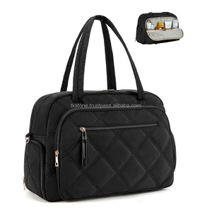 Nouvelle tendance femmes grande capacité Nylon gonflé fourre-tout sac à main sec humide séparation résistant à l'eau pour Gym Fitness été automne - Product Image 6