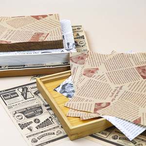 Custom Disposable Greasy PE Coating <b>Paper</b> for <b>Wrapping</b> Sandwich Rice Ball Chicken <b>Roll</b> Hamburger Bread Baking Cake Commercial - Product Image 4