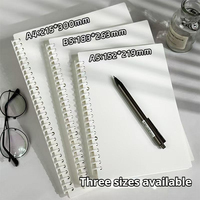 Carnet à spirales A4 MENG avec couverture en PP - 60 feuilles - Fournitures scolaires de haute qualité - Version personnalisable