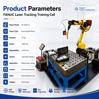 Système de formation pour robot de soudage FANUC M 10iD 12 avec PLC, boîte de vitesses, moteur, servomoteur, IP67, torche Apollo, suivi de soudure laser
