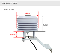 3 in 1 Customizable Outdoor Sensor Solar Radiation Shield Measures Atmosphere Temperature Illuminance OEM Temperature Instrument